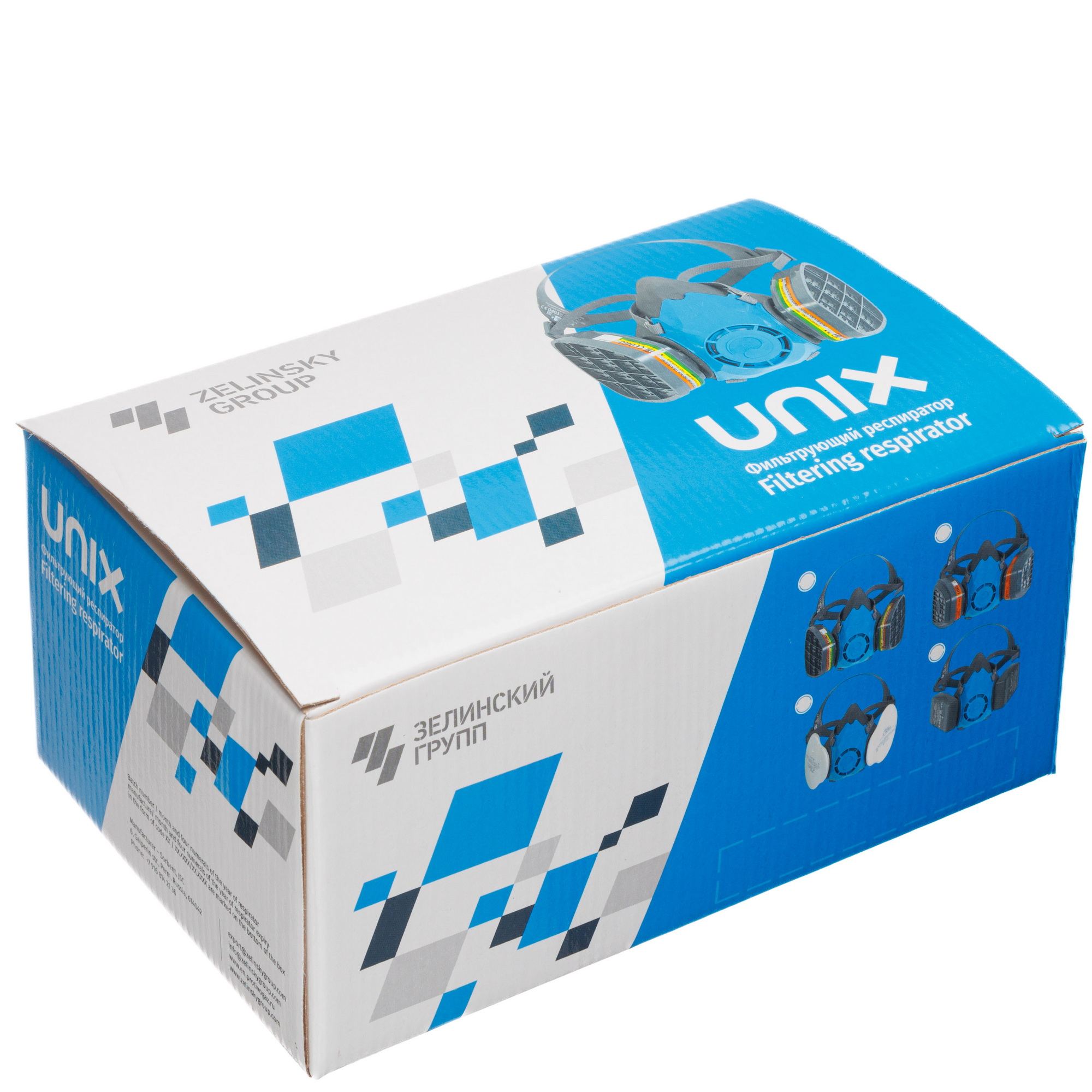 картинка Респиратор фильтрующий UNIX 2100 марки А1В1Е1К1+Р2 ТУ 2568-610-05795731-2013(3 рост) 